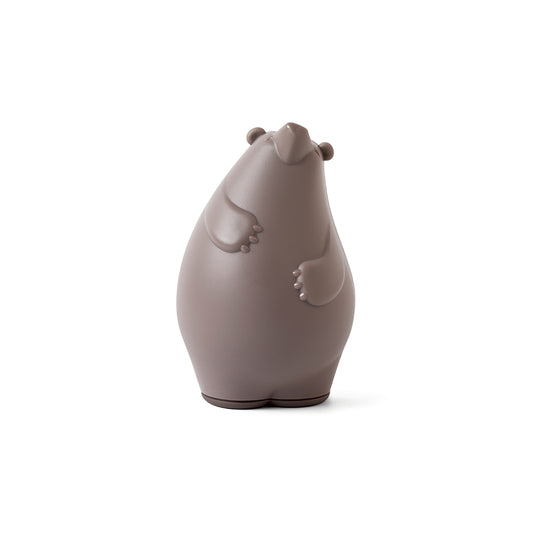The Barry vase, with its minimalist bear shape, sits elegantly against a white background.