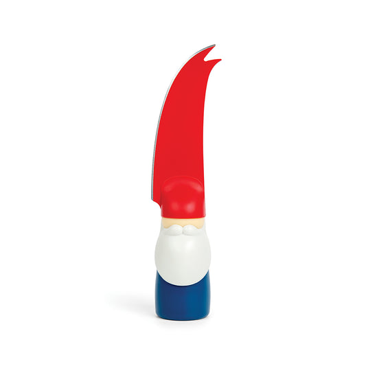 Cartoon gnome figure, tall red hat, blue outfit; looks like Bert from OTOTO.
