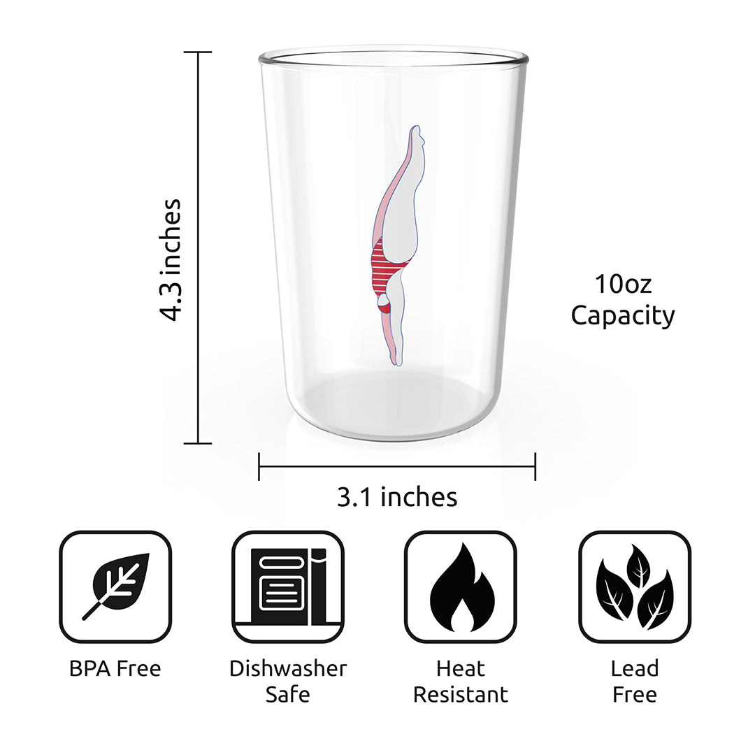 The Deep Dive 10oz OTOTO tumbler has a diver design, is BPA free, dishwasher safe, and lead resistant.