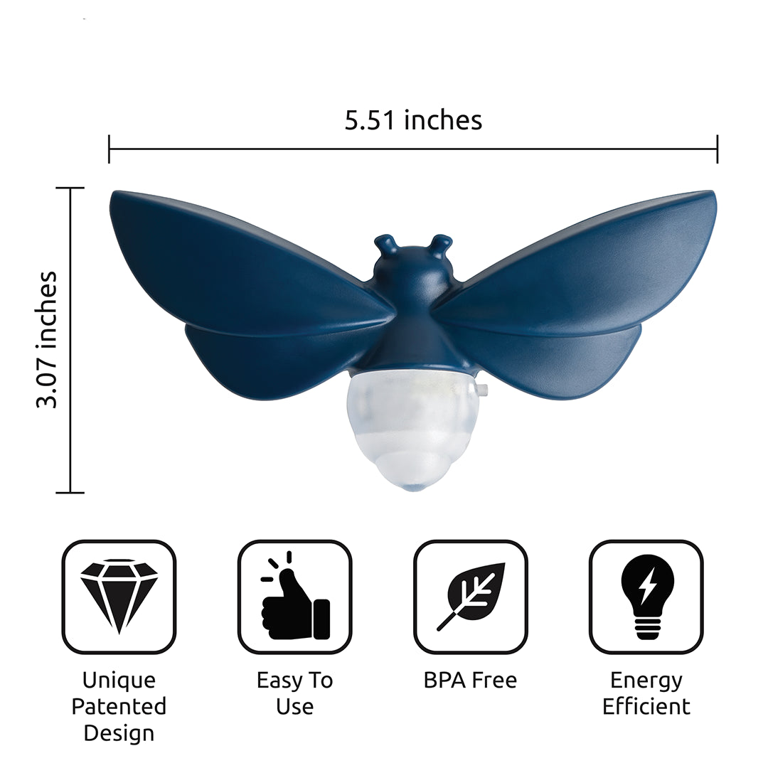 Lightbug by OTOTO: Firefly-shaped, patented solar night light perfect for bedtime.