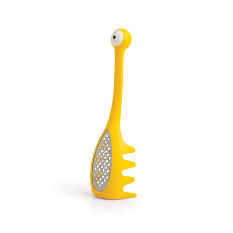 The Multi Monster is yellow with a long neck, features one eye on top, and resembles a cartoon creature.