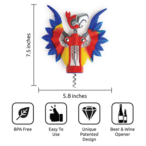 Meet OTOTOs colorful Pinot wine opener: BPA-free, easy to use, patented, your party wingman.