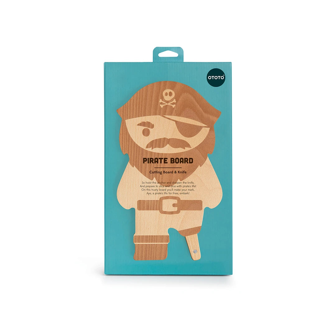The packaging for OTOTOs Pirate Board features a striking teal background.