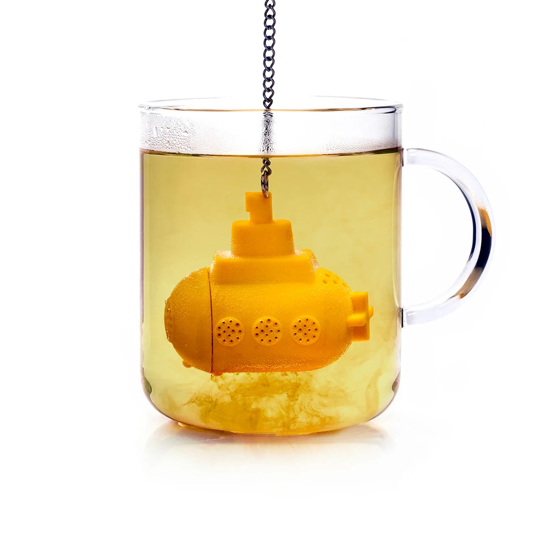 Tea Sub infuser sitting in a mug of tea.