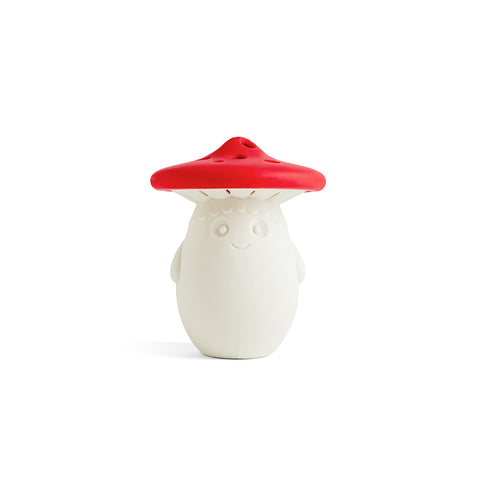 Fun Guy: a mushroom-shaped bottle by OTOTO with a red cap and smiling face.