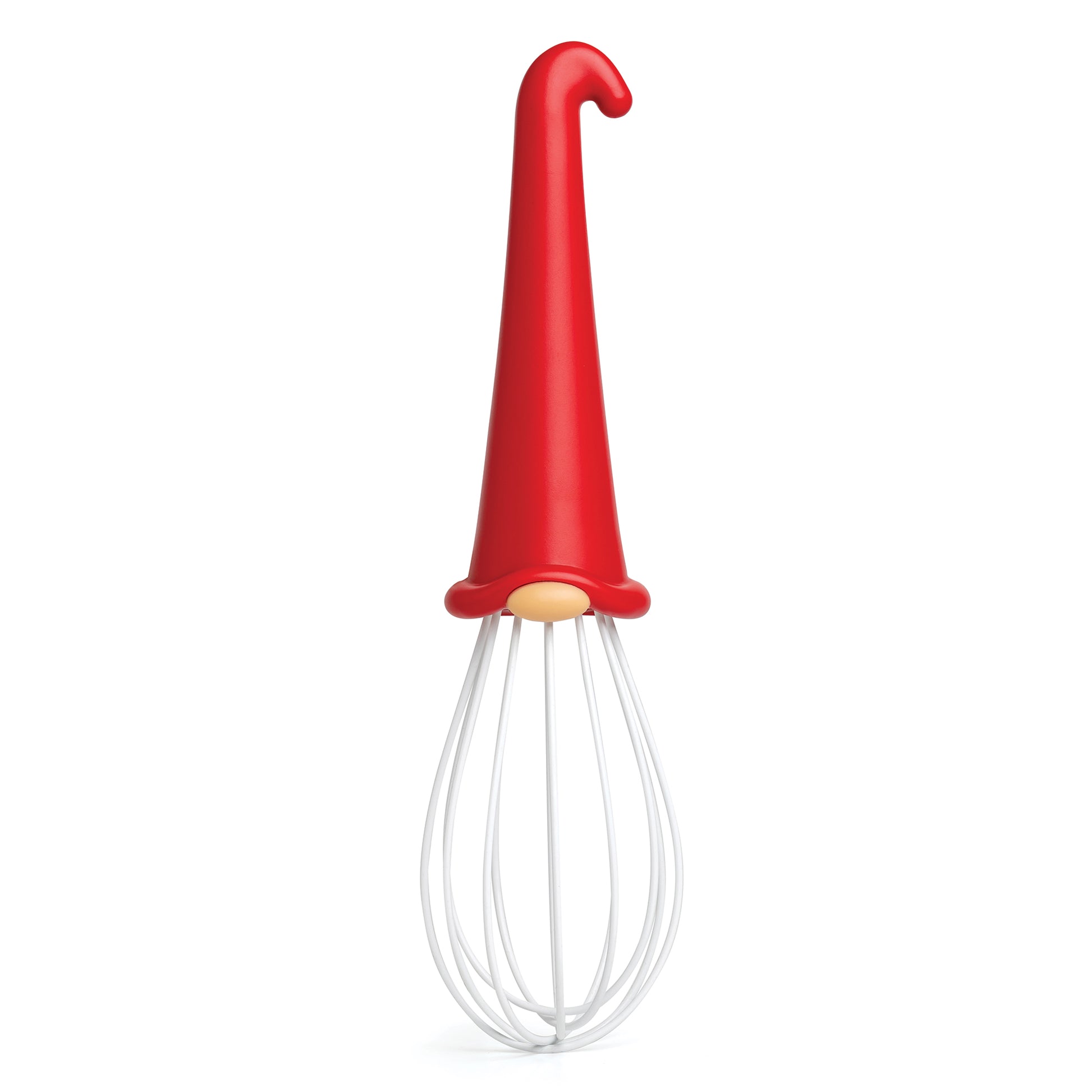 Meet Gnomeo: OTOTO’s gnome whisk with a red hat handle and balloon-style base for your kitchen.