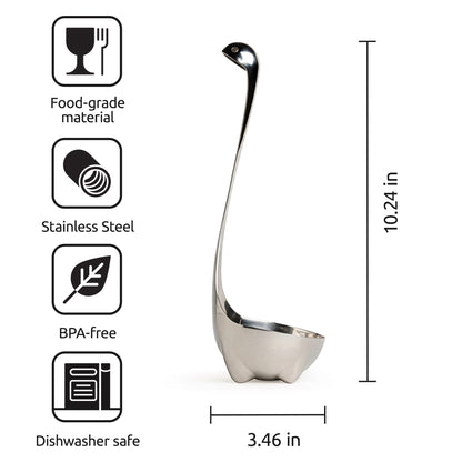 Metal Nessie: your ideal kitchen companion—food-safe, BPA-free, and dishwasher safe.
