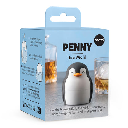 Penny creates slow-melting, round ice spheres—ideal for chilling your favorite whiskey.
