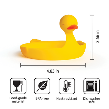 Sunny Side Duck: BPA-free, heat-resistant duck dish doubles as an egg separator; dishwasher safe.