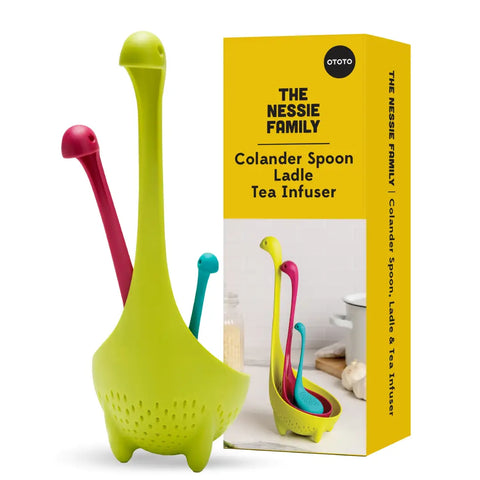 OTOTOs Nessie Family gadgets come as a colorful boxed set of three.