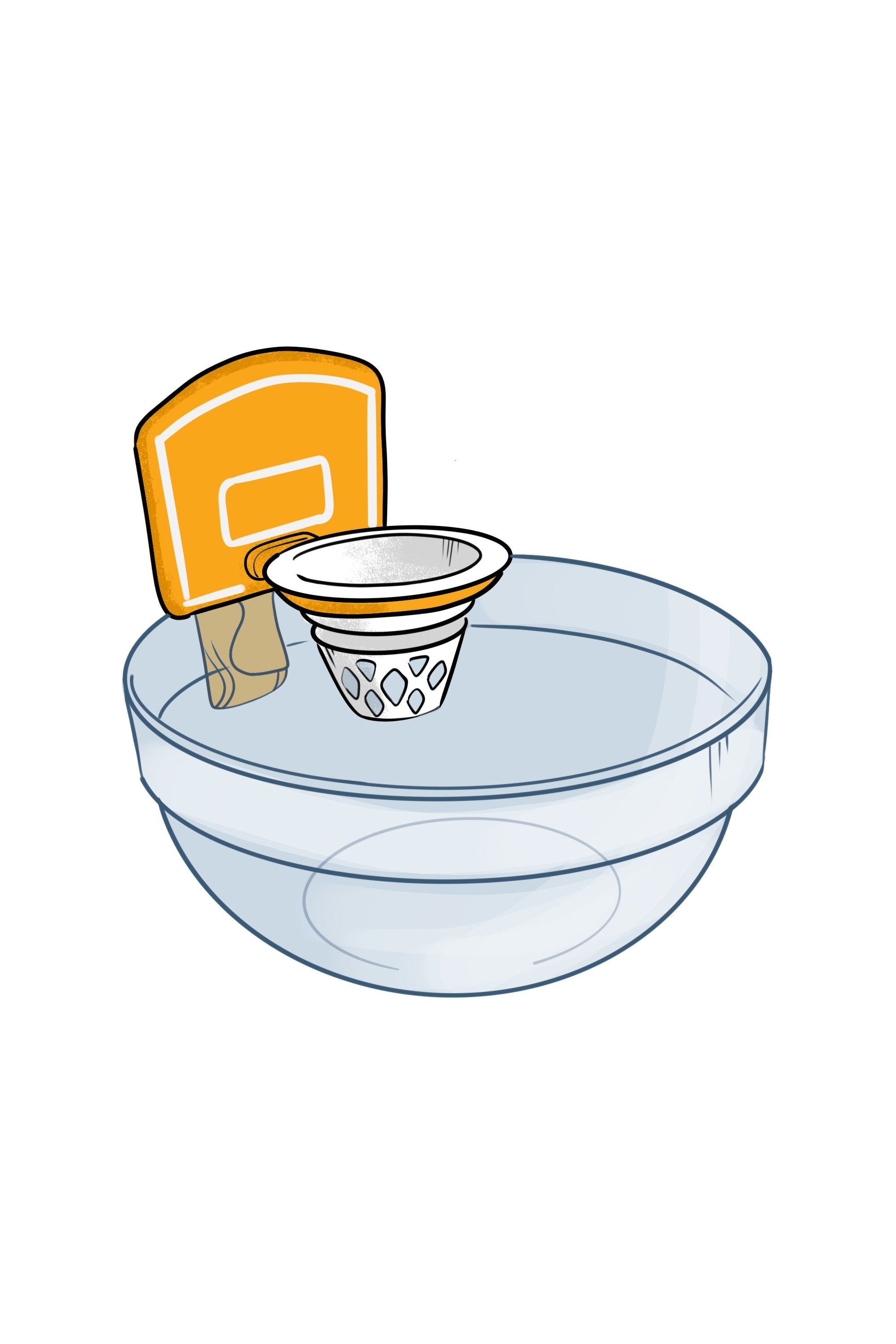 Dunk N' Egg — studio drawing